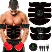 Electric EMS Muscle ABS Stimulator Belt Training Massager Trainer Body Exercise