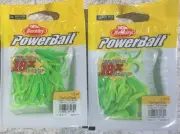 2 Packs Berkley Powerbait 1” Power Nymph Ice Fishing Green Chartreuse