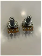 NEW - (PAIR) Guitar Potentiometer Mini B10K 1/4 inch Shaft Linear Taper Pot