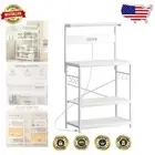 Elegant Bakers Rack with Adjustable Shelf - Ideal Microwave Stand with Stability