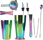 Shaker Cocktail Tin, Bartender Kit 304 Stainless Steel Heat Preservation Cocktail Shaker Jigger Set for Bar Restaurant