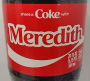 Share A Coke With Meredith 2025 Personalized Gift Coca Cola Bottle