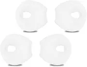TORMEN 4 PCS Soft Silicone Earbud Covers - Anti-Slip and Anti-Drop Sport Ear Tips - Compatible with iPhone Ear Tips (White