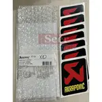 [SEER] 原廠 正品 AKRAPOVIC 蠍子管 耐熱 排氣管 貼紙 85X80 P-HST14AL 排氣管耐熱貼紙