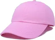 [DALIX] Youth Childrens Cotton Cap Plain Hat Black Khaki Navy Pink Red White