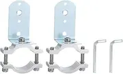 uxcell 2Pcs Motorcycle Tube Clamp, Fit 0.7" to 1.4" OD Motorcycle Bicycle Light Mount Bracket with 57mm L Holder Car Light Bar Holder Clamp, Silver (18-35mm)
