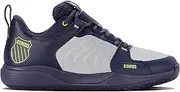 [K-Swiss] Performance Men's Ultrashot Team Tennis Shoe, Peacoat Gray Violet Lime Green, 10.5 AU