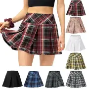 Metallic Skirt Women's Pleated Skirt With Comfy Casual Stretchy Short Full Skirt