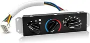 HS-373 Climate Control Module Compatible with Jeep Wrangler TJ 1999-2004, HVAC Control Module with Blower Motor Switch, A/C Heater Control Switch Replace SW2348 55037473AB, A/C Heater Control Panel