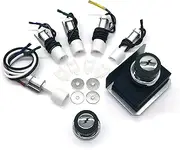 1836-13 7628 7629 Universal Igniter Kit for Weber Genesis 300 Series Front-Control Grills, Genesis E/S 310 320 330 Starter Kit, 65946 65942 Part, 4-Outlet Ignition Replacement 88826