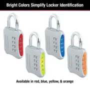 ORANGE Master Lock Resettable Combination Locker Lock for Gym and School 653D