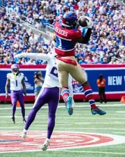 Malik Nabers Catch Versus Vikings New York Giants 8x10 NFL Football Photo