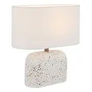 Telbix Lighting Reano Table Lamp - White Terrazzo / Ivory