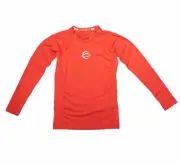 Fuji Kids Youth Childrens Baseline BJJ Jiu Jitsu LongSleeve Rashguard - Red