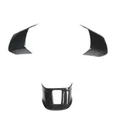 3Pcs Carbon Fiber Steering Wheel Switch Cover Panel Trim for Golf 6 MK6 - 2008-2012 Decoration Acce Carbon fiber color