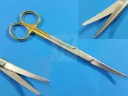 GOLD HANDLE PREMIUM QUALITY MAYO DISSECTING SURGICAL SCISSORS 6.75" CURVED