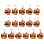 16Pcs Clicker Counter, 4 Digit Mechanical Handheld Tally Click Counter Orange
