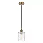 Innovations Ballston Cobbleskill 5" Mini Pendant 1P, BB - 516-1P-BB-G1113