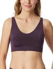 [Schiesser] Women's Soft Removable Pads Seamless Classic Seamless Sports Bra