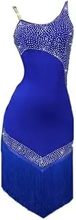 [JRUIA] Latin Dance Dresses Cha Cha Tango Practice Skirt Ballroom Performance Dancewear for Women Foxtrot Training Outfit