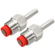 Pig Nipple Waterer Poultry Drinker Feeder 1/2" PT Plastic Hat Long Rod , 2pcs