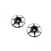 HobbyStar Wing Buttons, Black 1/10 Buggy RC Car Truggy, Set of 2