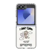 Galaxy Z Flip6 Clear Case Angel Bear