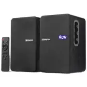 70W Powered Bookshelf Speakers, Desktop Home Studio Speakers Wired Dark Black
