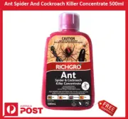 New Richgro Ant Spider and Cockroach Killer Concentrate 500ml + Free Shipping