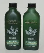 BATH BODY WORKS AROMATHERAPY STRESS RELIEF EUCALYPTUS SPEARMINT MOISTURIZING OIL
