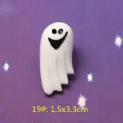 10Pcs Flat Back Resin Cabochon Halloween DIY Flatback Embellishment Ghost C