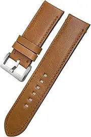 [KAVJU] 23mm 22mm Genuine Cowhide Watchbands For Zenith For Tudor Black Bay Bronze Blancpain Handmade Brown Leather Watch Strap