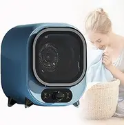 Compact & Mini Spin Dryer, Small Condenser Tumble Dryer, Vented Tumble Dryer, 0.8kg Capacity, for Counter Top or Wall Mounted Use,Blue