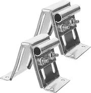 Vaguelly 2Pcs Adjustable Top Roller Bracket for Garage Doors Durable Plated Fixture Bracket for Residential Door Repairs and Enhancements Garage Door Accessory