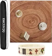 Mahjong Table Mat with Carrying Bag Mahjong Cards Anti Slip and Noise Reduction Table Cover for Mahjong Poker(Coffee,150cm/59in)