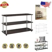 Espresso 3-Tier Shoe Organizer - Elegant Space-Saving Display for 12 Pairs