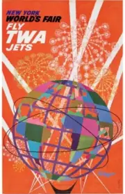 Vintage TWA Ad Poster Print 17 X 12 Reproduction