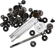 EPIGEIST 12 Sets Snap Fasteners Kit for Clothing Leather and Accessories for Jeans Bags and DIY Crafts Includes Hidden Hooks for Easy Use and Secure Connections
