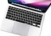 Black Silicone Keyboard Cover Skin for 2020 MacBook Air Hebrew/English Language