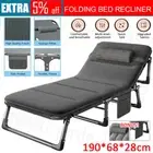 Single Mattress Folding Bed Recliner Bedding Portable Foldable Camping Mat