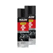 2 x Nulon Pro-Strength Air Filter Oil Spray Can 300ml AFO300 Repels water
