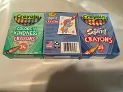 1 box of Swirl Crayons and 1 box Colors of Kindness, both 24 count, new in box