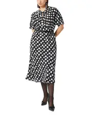Marina Rinaldi 1A Uscita Zuai Dot Print Dress