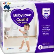 Babylove Cosifit Nappies Size 4 (9-14Kg) | 1 Month Supply 180 Pieces (3 X 60 Pac