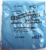 G-S Crystal-Hunting Case Watches #HC31 32.3mm-New-Unopened Factory Package