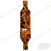 1/10 EXO Terra Buggy Axial Main Chassis Plate Protector Graffiti Orange AX30798