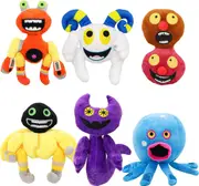 6pcs My Singing Monsters Wubbox Plush Set - Soft, Cuddly Toy for Fans