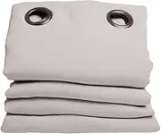 Moondream HM6902047 Noise Insulation/Blackout/Thermal Cotton Curtain, Pebble, 140cm x 260 cm