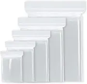 Small plastic Grip Seal Bags,100PCS Resealable Clear Thickening Sealable Seal Bags Ziplock Bags Reusable Mini Sealed Bag Zip Locked Bag for Kitchen Candies Jewellery Storage (2"x 2.8"(5x7cm))