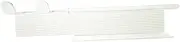 Hoement Acrylic Hair Dryer Holder Hair Curler Shelf Wall Hair Dryer Rack Adhesive Hair Tool Organizer Hair Dryer Rack for Wall 2-tier Hair Dryer Shelf Hair Dryer Storage Shelf